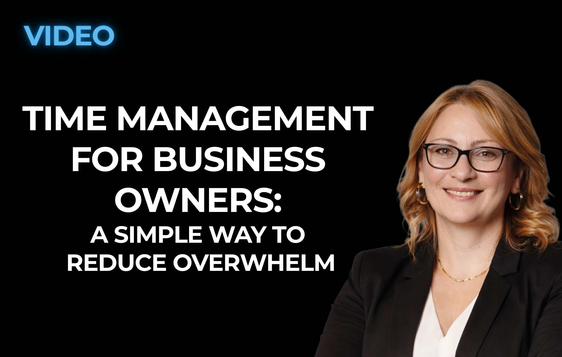 Androulla sharing time management tips for business owners to reduce overwhelm